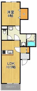 神奈川県川崎市中原区木月大町【アパート】の間取り