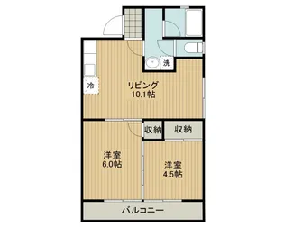 メゾン石川【2階】の間取り