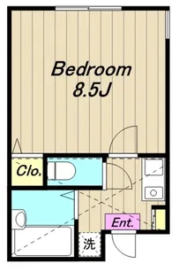 神奈川県相模原市緑区東橋本3【アパート】の間取り