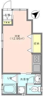 ハイムAOKI【1階】の間取り