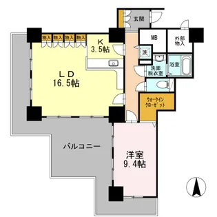 品川シーサイドビュータワー I【2階】の間取り