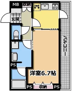 ラ・ヴィスタ西新宿II【4階】の間取り