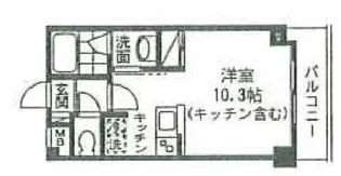 ラフィネ小竹向原【2階】の間取り