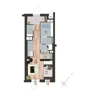 デュオメゾン渋谷松濤【3階】の間取り