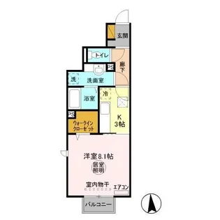 ストラール D【1階】の間取り