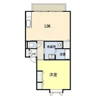 アゼリア壱番館【1階】の間取り