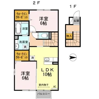 たてのきコート【2階】の間取り