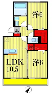 プロスペリティ【1階】の間取り