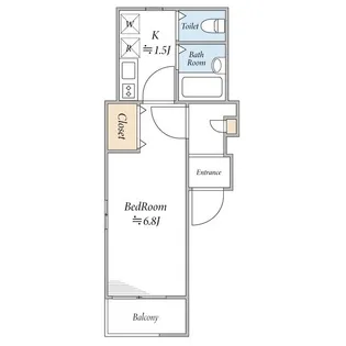 フォーチュンハイツ【2階】の間取り