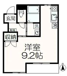 スカイヒルズ アキ【1階】の間取り