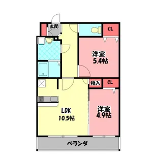 アコード門真【2階】の間取り