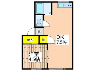 ルミエ-ル湘南【1階】の間取り