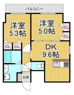 VERDE西宮【8階】の間取り