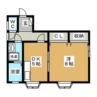 Kランドシノダ【2階】の間取り