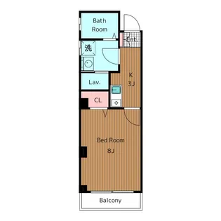 フェリーチェ世田谷【2階】の間取り