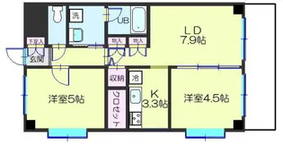 イーグル【4階】の間取り