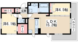 ビリーヴヒラノ【2階】の間取り