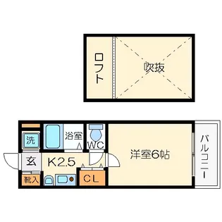 エステムコート大阪・中之島南【4階】の間取り