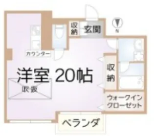 大阪府大阪市北区本庄西3【マンション】の間取り