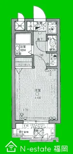 福岡県福岡市早良区西新1【マンション】の間取り