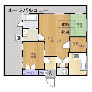 グランフィーネ八王寺【6階】の間取り