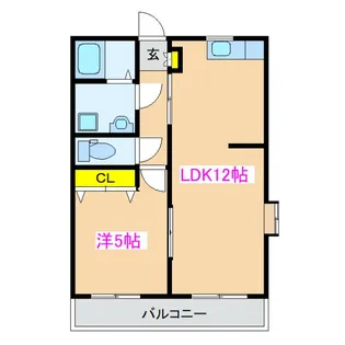 マリンアベニュー新生【3階】の間取り