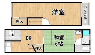 大阪府大阪市平野区加美東5【一戸建】の間取り