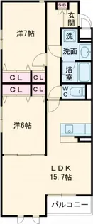 グランデェール【1階】の間取り