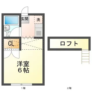 レジデンス北五味塚【2階】の間取り