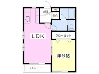 イーストステージ下栗【3階】の間取り