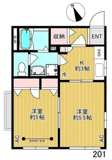 ファミーユK【1階】の間取り