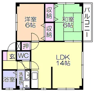 RA長門石【2階】の間取り