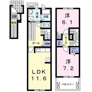 インプレスA【2階】の間取り
