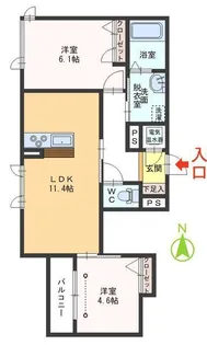 ベレオハレアカラ【2階】の間取り