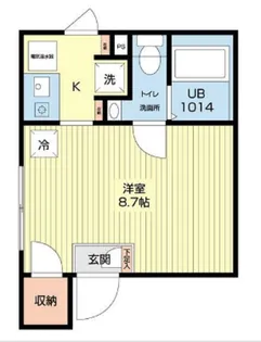 COCOCUBE(ココキューブ)平和島【1階】の間取り