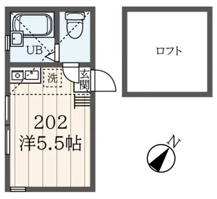 ユナイト追浜アドニース【1階】の間取り