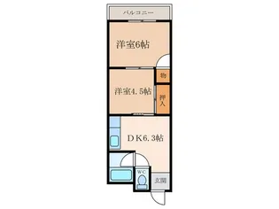 ノース大庄【2階】の間取り