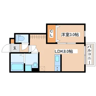 デュマンII【1階】の間取り