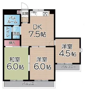 コーポシーダ―【2階】の間取り