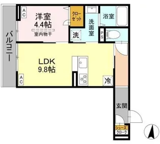 エリオント大和中央【2階】の間取り