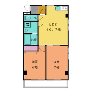 クレスト笹原【3階】の間取り