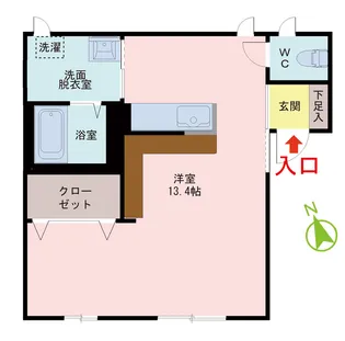 メゾンドメール【1階】の間取り