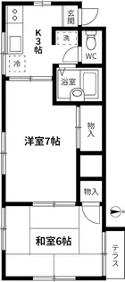 ハイツ鹿島【1階】の間取り