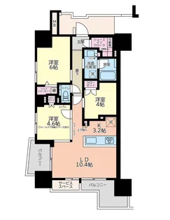 プラウド府中グレイス【3階】の間取り