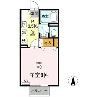 メゾンたちばな C棟【1階】の間取り