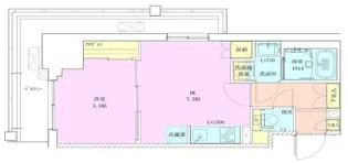 門前仲町レジデンス九番館【6階】の間取り