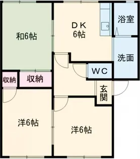 マドンナB棟【2階】の間取り