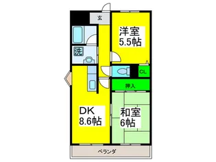 ヴィラシャトー【4階】の間取り