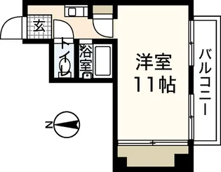 レジデンス十日市【5階】の間取り