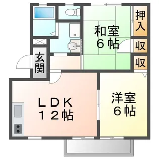 アピオ千里【1階】の間取り